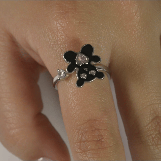 Anillo Anti-Estrés Julio Osito Plateado