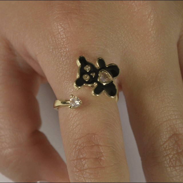 Anillo Anti-Estrés Julio Osito Dorado