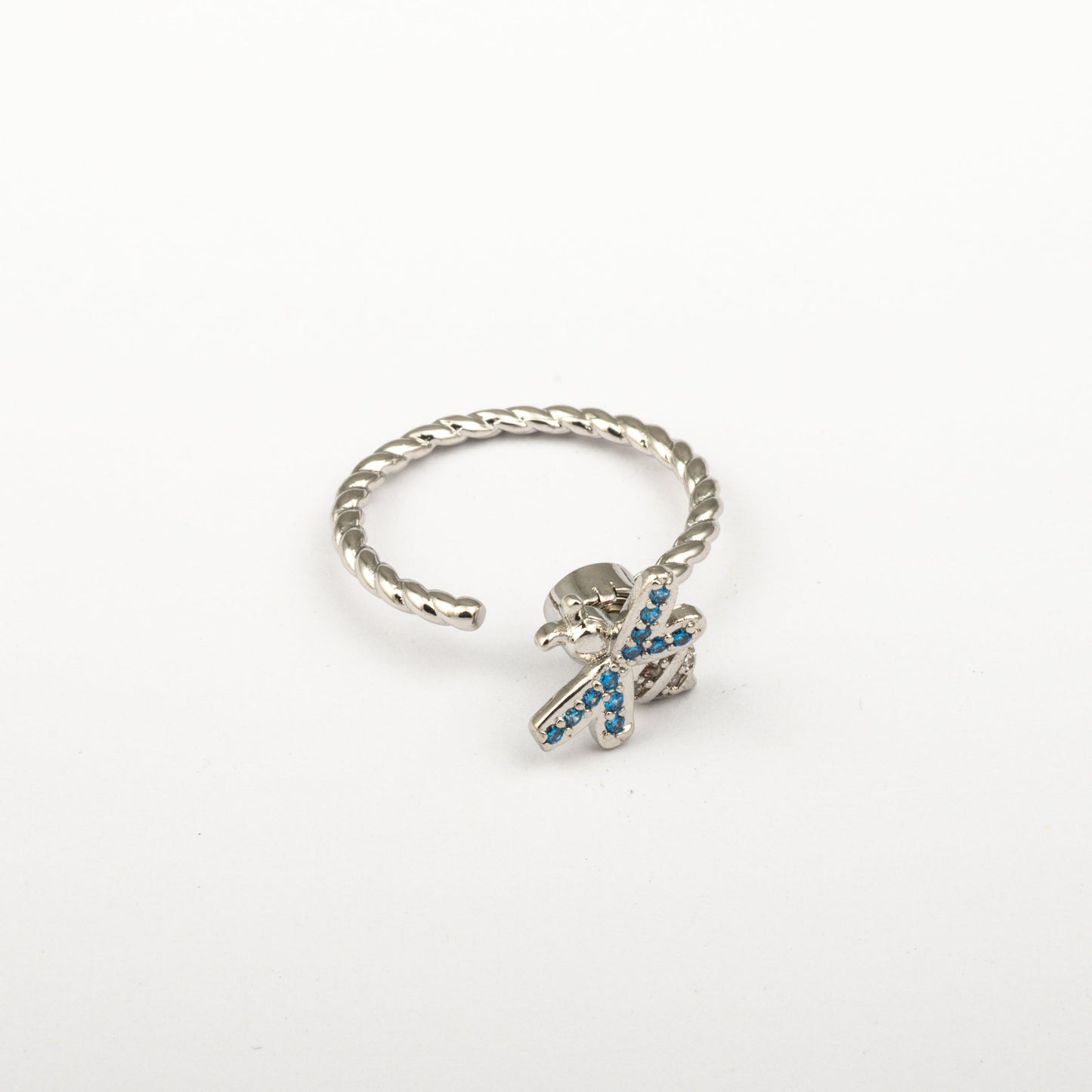 Anillo Anti-Estrés Julio Abejita Plateado