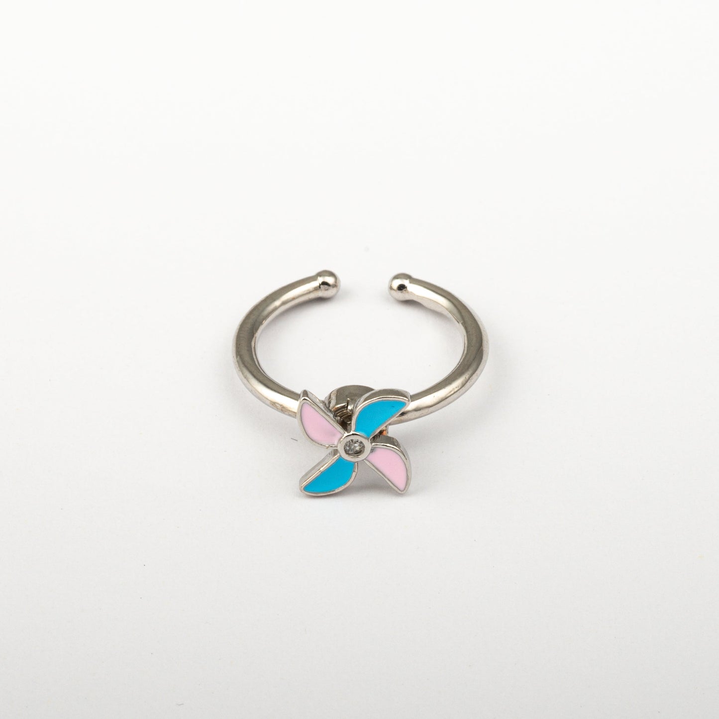 Anillo Anti-Estrés Julio Molino Plateado