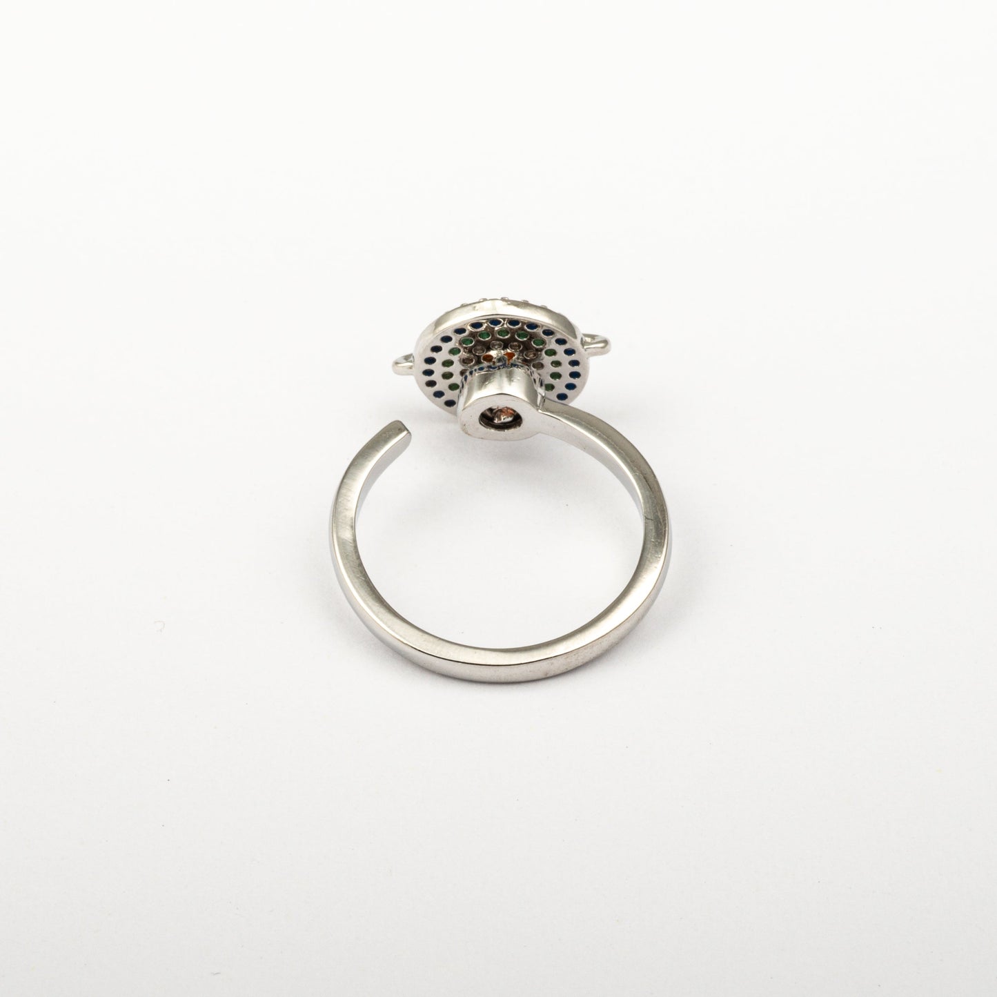 Anillo Anti-Estrés Julio Saturno Plateado