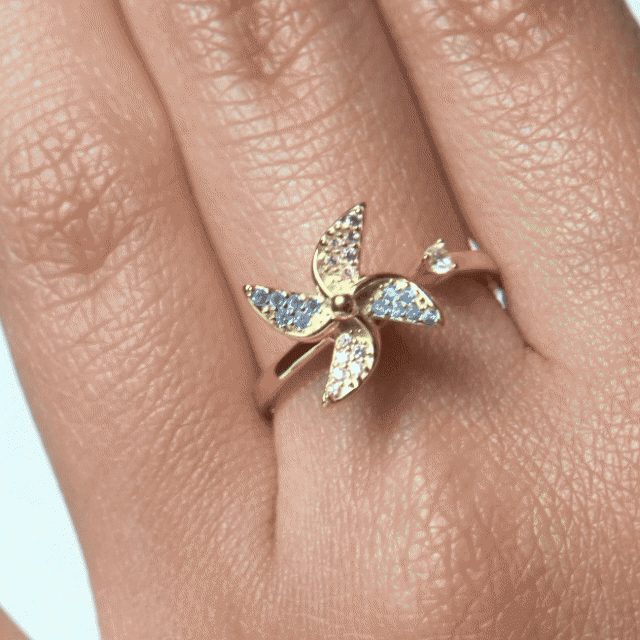 Anillo Plata S925 Antiestrés Luneth - Agosto 18