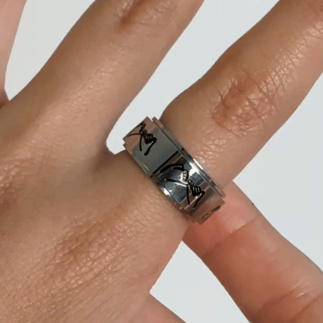 Anillo Deslizante Pinky Promise Plateado