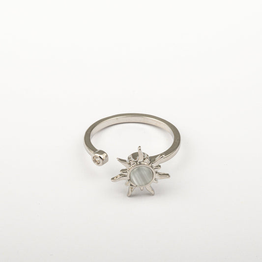 Anillo Anti-Estrés Julio Sol Plateado