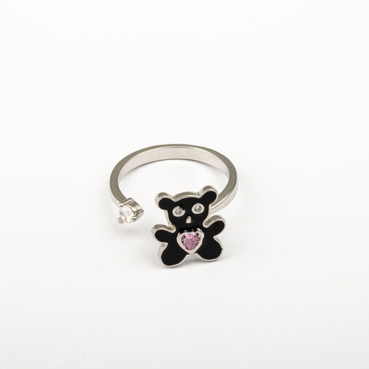Anillo Anti-Estrés Julio Osito Plateado