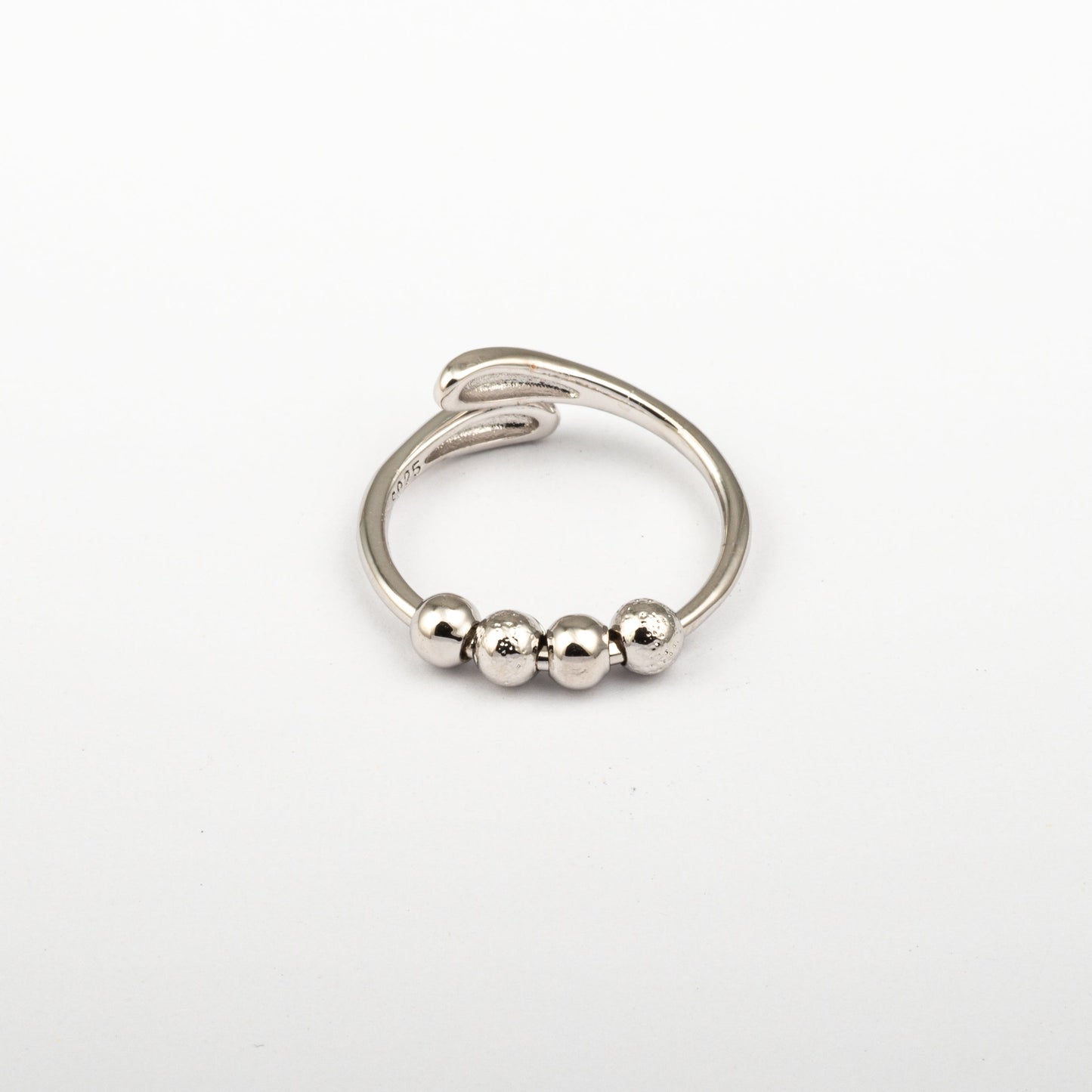 Anillo Anti-Estrés Deslizante Julio Noaira Plateado