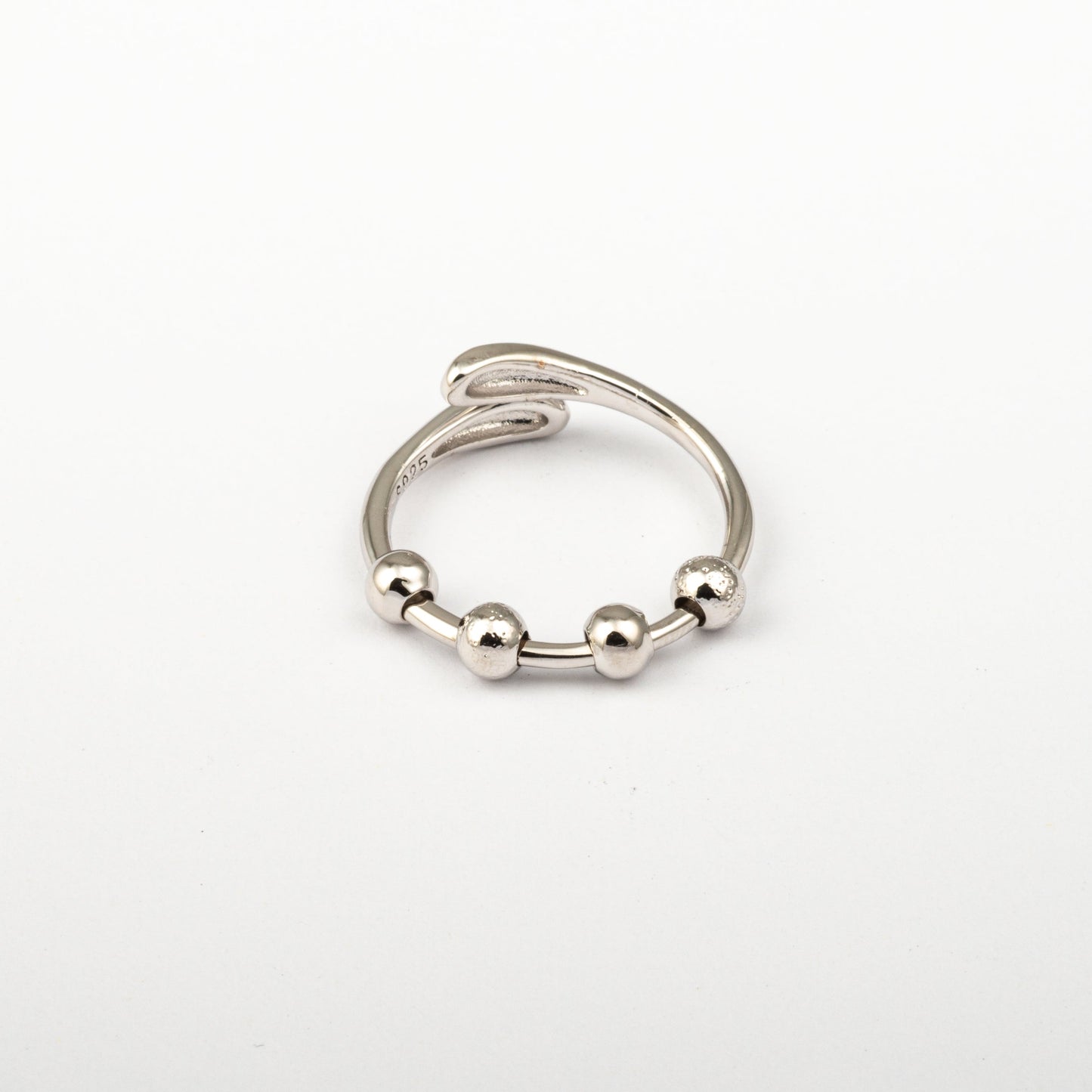 Anillo Anti-Estrés Deslizante Julio Noaira Plateado