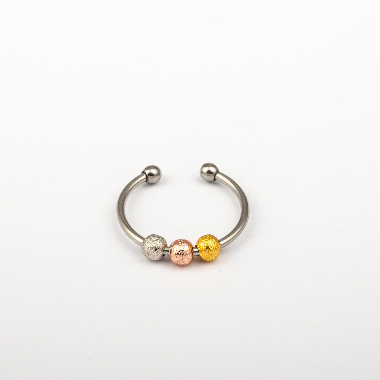 Anillo Anti-Estrés Deslizante Bolitas Julio Tricolor