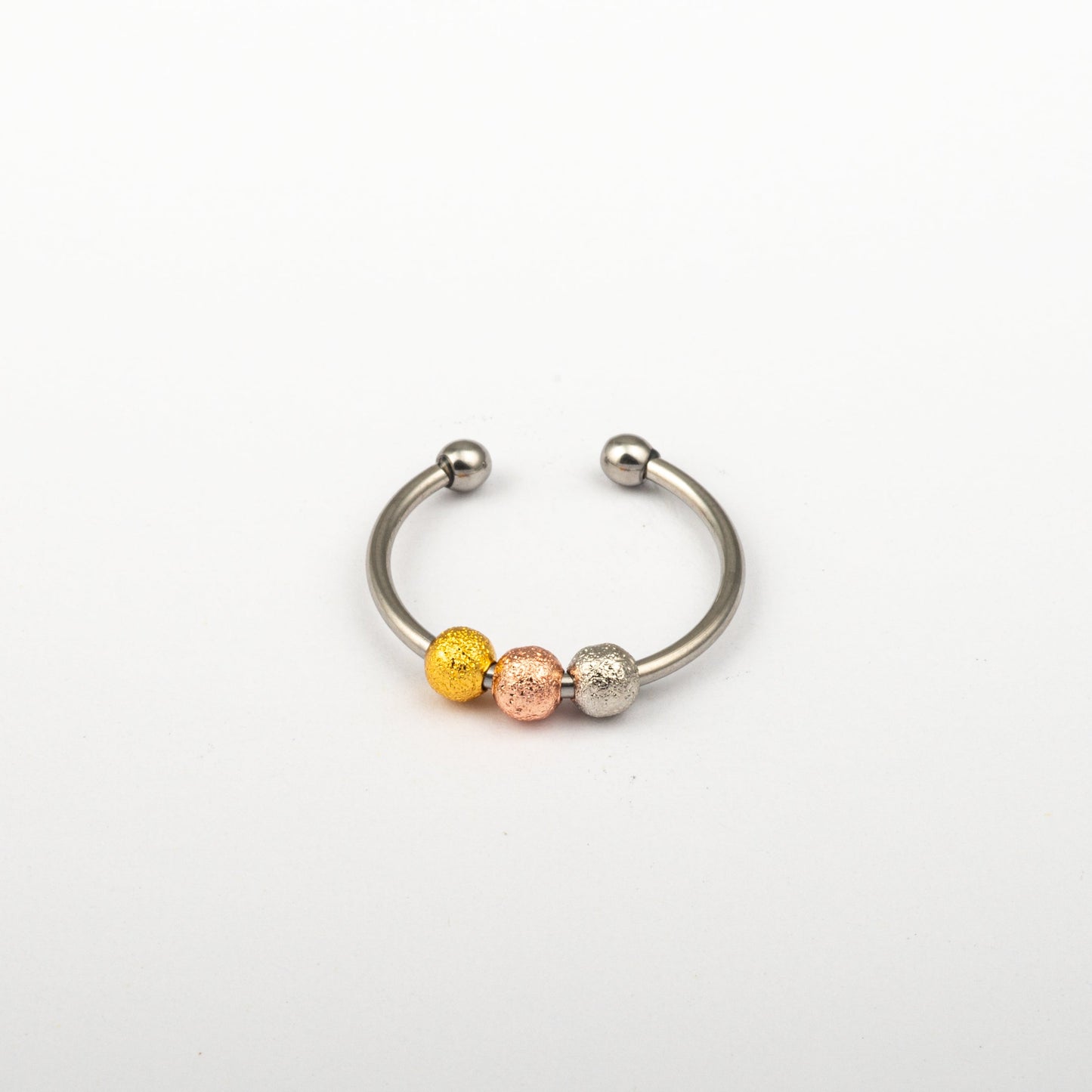 Anillo Anti-Estrés Deslizante Bolitas Julio Tricolor