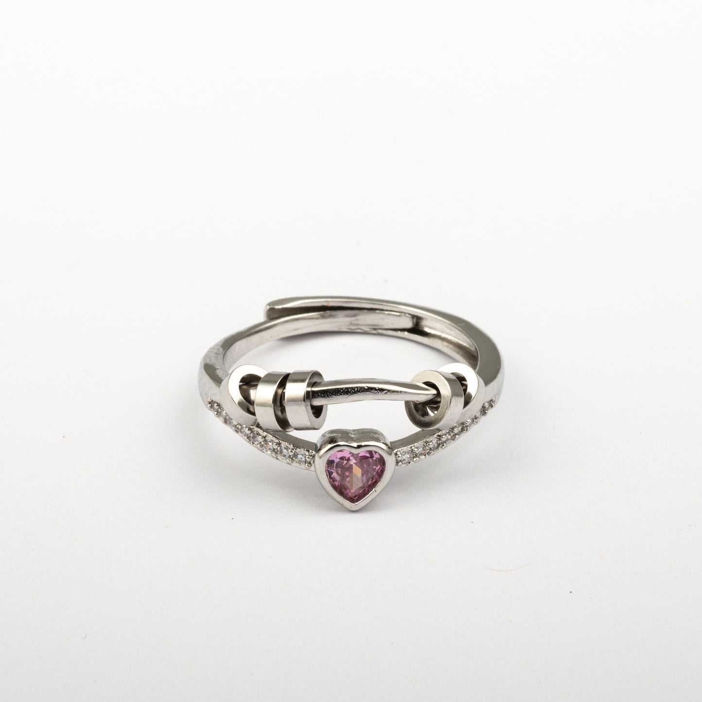 Anillo Anti-Estrés Julio Ciratia Corazón Rosado