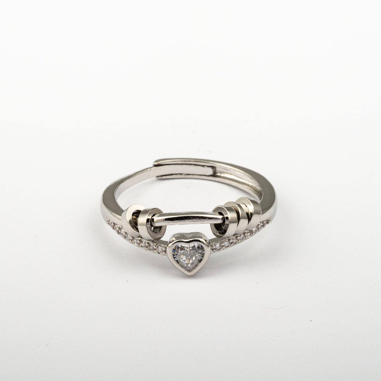 Anillo Anti-Estrés Julio Ciratia Corazón Blanco