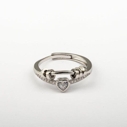 Anillo Anti-Estrés Julio Ciratia Corazón Blanco
