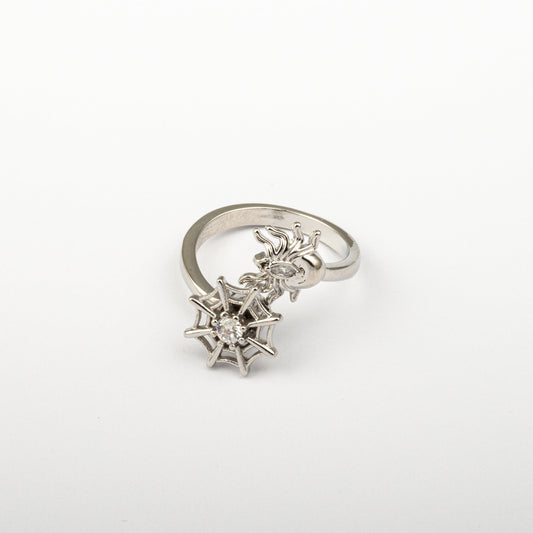 Anillo Anti-Estrés Julio Telaraña Plateado
