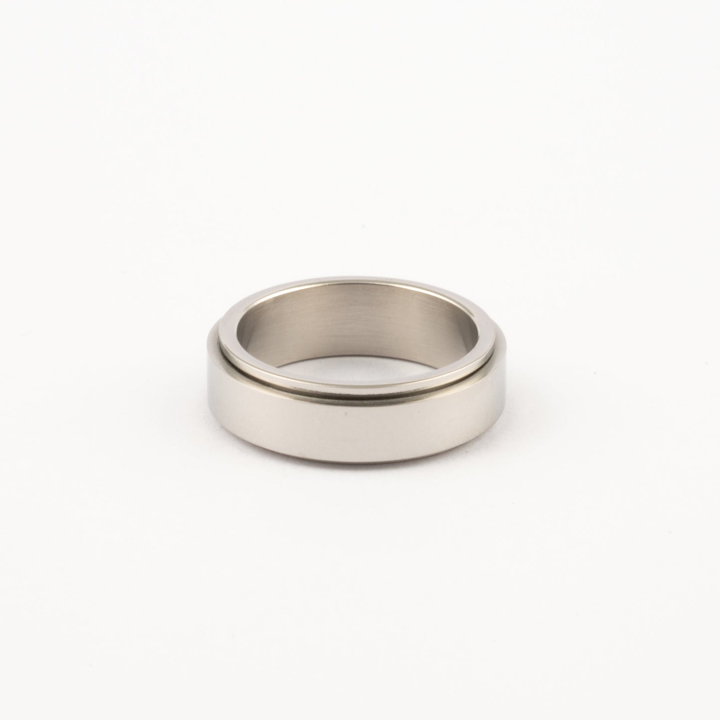 Anillo Deslizante Liso Plateado