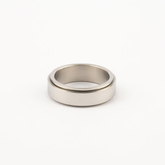 Anillo Deslizante Liso Plateado