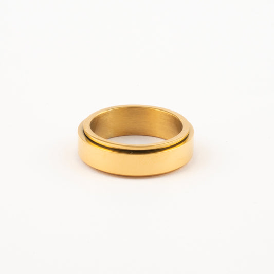 Anillo Deslizante Liso Dorado