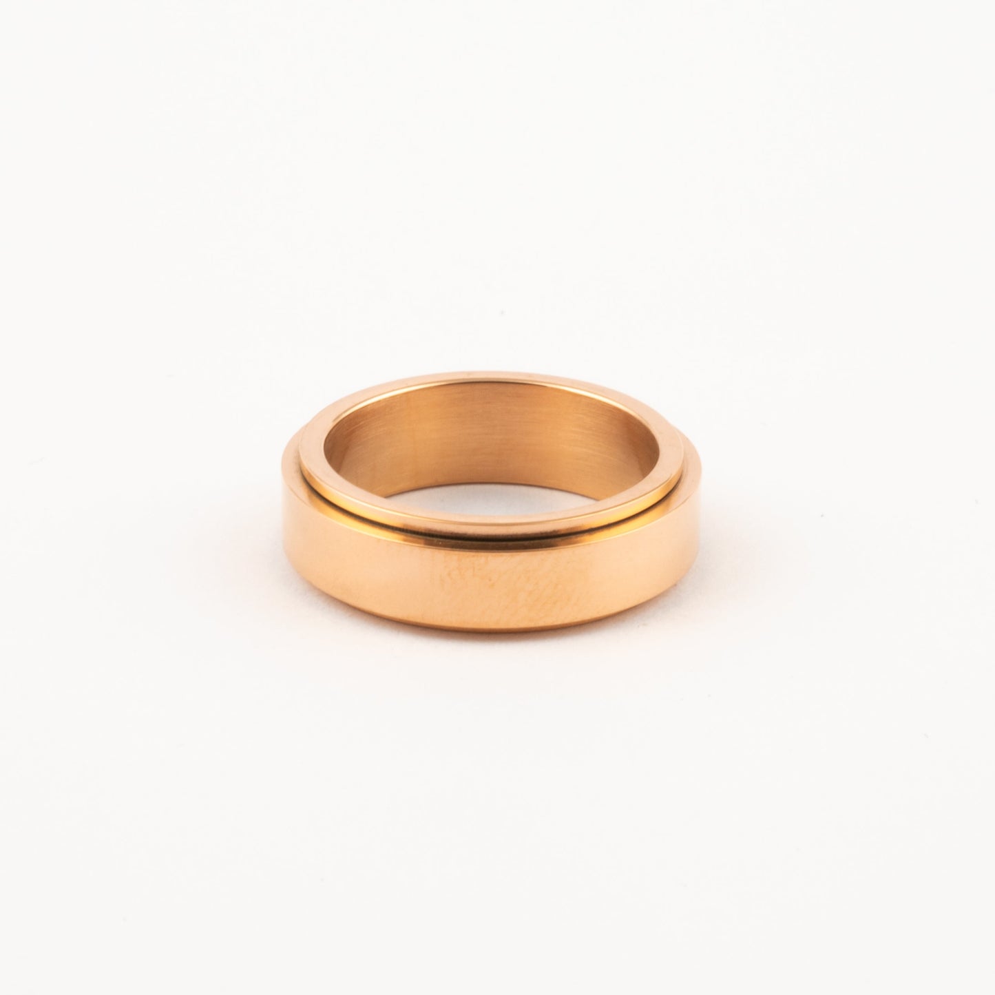 Anillo Deslizante Liso Oro Rosa