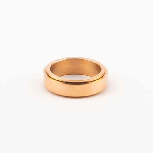 Anillo Deslizante Liso Oro Rosa