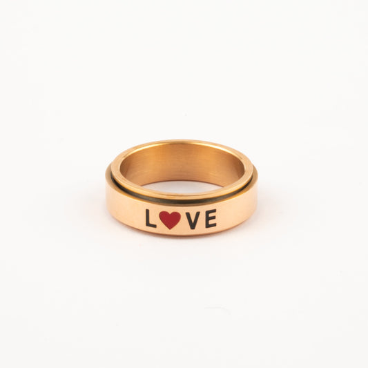Anillo Deslizante Love Oro Rosa