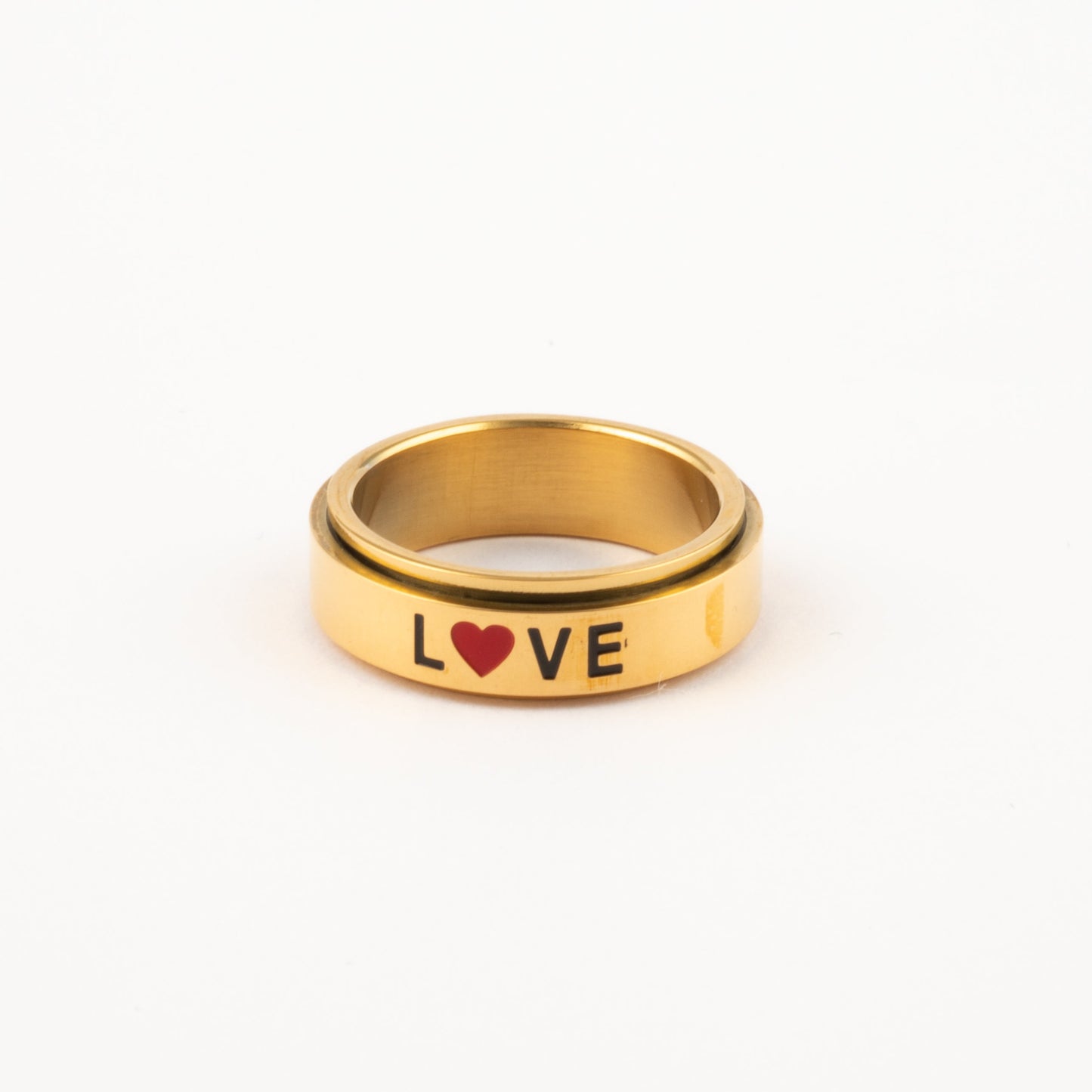 Anillo Deslizante Love Dorado