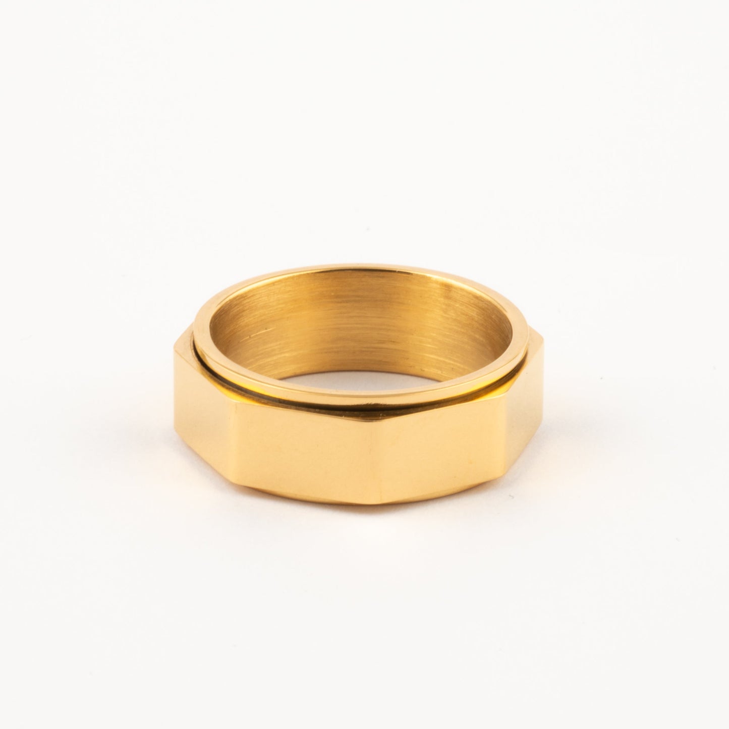 Anillo Deslizante Corte Recto Dorado