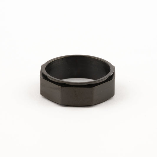 Anillo Deslizante Corte Recto Negro